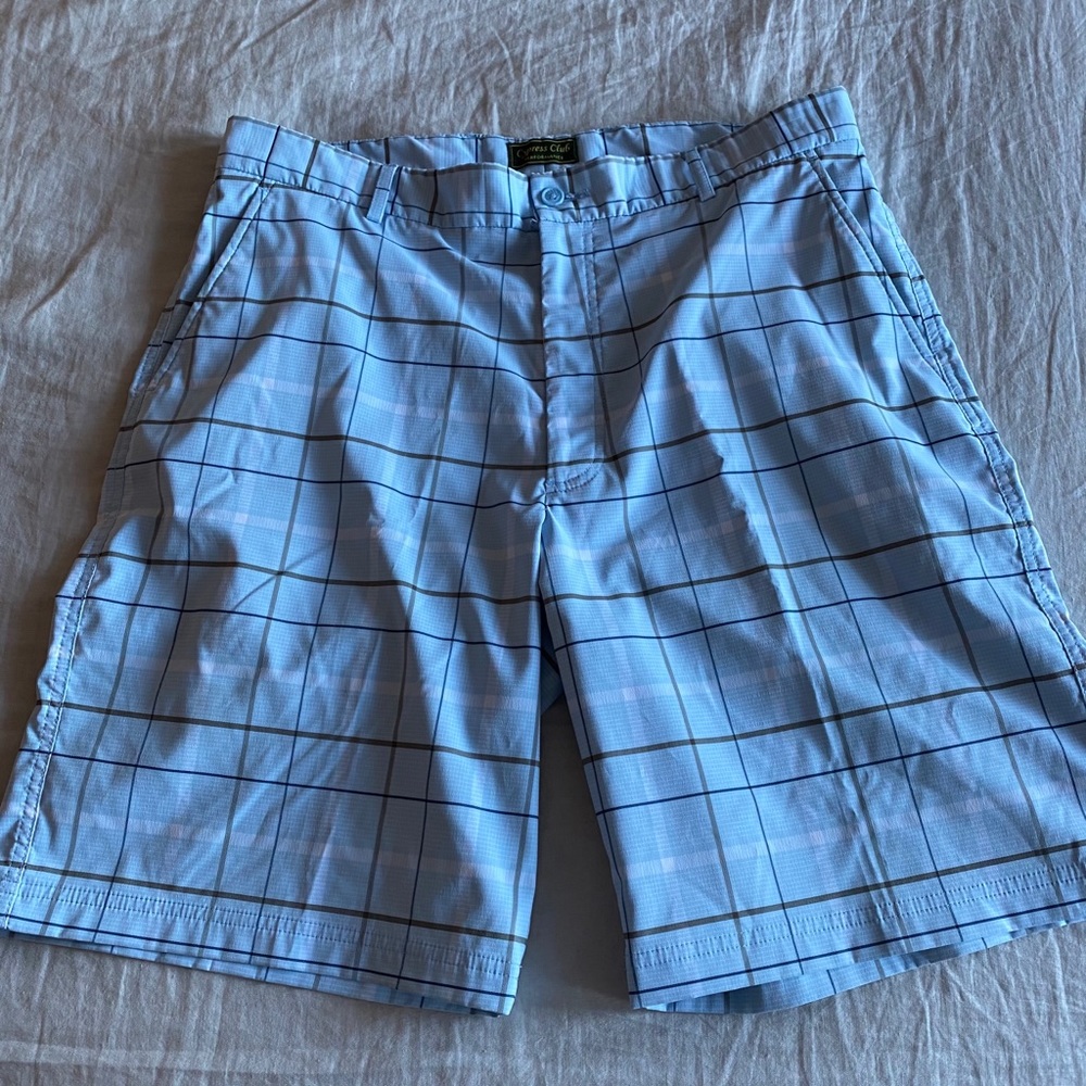 Lightweight plaid shorts